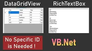 Get & Show All Firebase Data without specific values | firebase datagridview VB.Net English