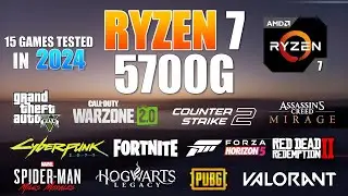 Ryzen 7 5700G Vega 8 & 16GB Ram - Gaming Test in 2024