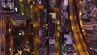 Футаж Огни ночного города