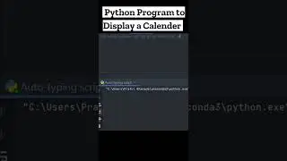 How to write a Python program to Display a calendar 🐍