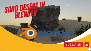 Sand desert in blender