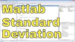 Matlab Tutorial - 33 - Calculating Mean, Median, and Standard Deviation of Data in a Vector