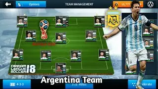 Create Argentina World Cup 2018 Team ● Kit Logo & Players ● Dream League Soccer 2018