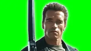 The Terminator - Watch your hand  Arnold Schwarzenegger FOOTAGE GREEN SCREEN