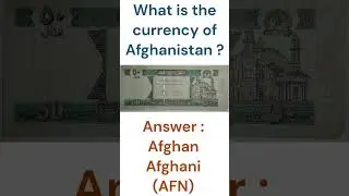 What is the currency of Afghanistan | Country and Their Currency | @pradhanseducation