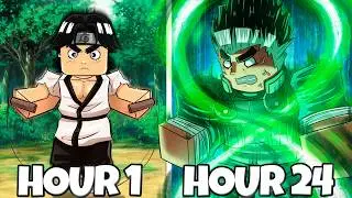 I Survived as ROCK LEE in NEW Roblox Naruto Game! (The Time Of Ninja)