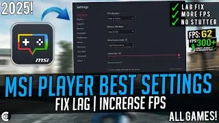 MSI App Player Best Settings For Low End PC | MSI Player Speedup & Lag Fix