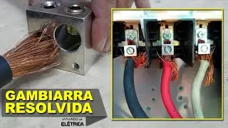 BITOLA do cabo maior que o CONECTOR. Resolvido em MENOS de 4 minutos.