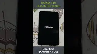 NOKIA T10 HD 8-inch Tablet Boot Time | #shorts