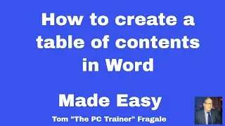 word 2016 table of contents - how to make a table of contents in Word 2016 2013 2010 tutorial