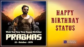 Birthday Motion Poster After effect tutorials | After effects motion poster | after effects tutorial