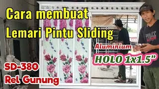 Cara membuat Lemari Pintu Sliding holo 1x1.5