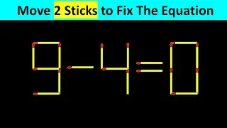 Matchstick Puzzle - Fix The Equation #matchstickpuzzle #simplylogical