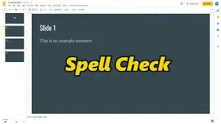 How To Do A Spell Check In Google Slides