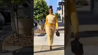 Curvy model Fashionable outfit 