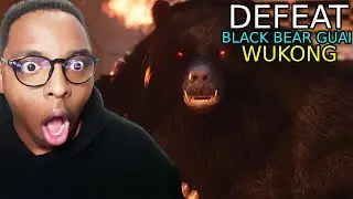Black Myth Wukong - Defeat Black Bear Guai Boss  - Easy Kill