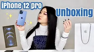 UNBOX  IPHONE 12 PRO PACIFIC BLUE & ACCESSORIES | Setup, First Impression, Review | MaiAnh Nguyen