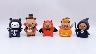 黏土教學｜萬聖節水豚 Halloween Capybara(7)｜ClayArt