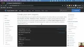 custom code snippets vscode