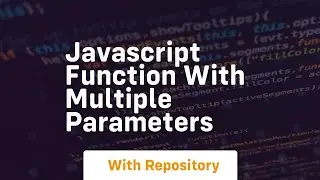 javascript function with multiple parameters