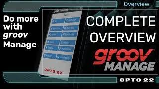 All the things you can do with groov Manage.