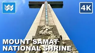 [4K] Mt Samat Cross (Mount Samat National Shrine) in Pilar Bataan Philippines 2024 Walking Tour Vlog