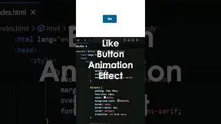 Amazing Like Button Animation Effect: html css Javascript #shorts #cssanimation #javascriptanimation