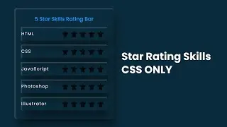 How To Create an Star Rating Skills Using HTML and CSS