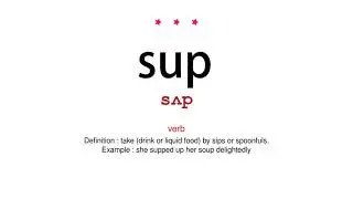 How to pronounce sup - Vocab Today