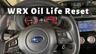 Subaru WRX Oil Life  Reset - Clear Maintenance Service Reminder Light Message