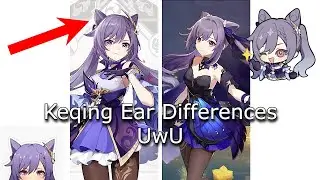 Did you notice Keqing's Neko ear/hair in the new skin??