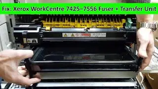 How to replace Xerox WorkCentre Fuser & Transfer Belt Unit 7425, 7435, 7525, 7530, 7535, 7545, 7556