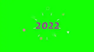 Happy New Year 2022 | GREEN SCREEN Animation | Set 1