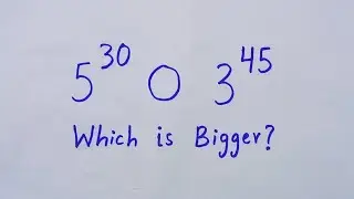 Which number is bigger ? | A nice math olympiad problem.