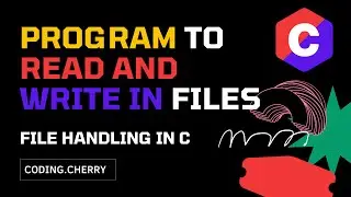 File Handling in c  || Read and write Through files