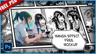 [FREE MOCKUP] Comic or Manga Style in Photoshop