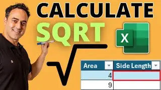 How to Calculate a Square Root in Microsoft Excel