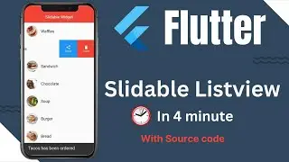 flutter listview slider with source code