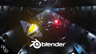 Blender 2.8 Sci Fi Tunnel and Low Poly Spaceship Animation - Blender 2.8 Tutorial
