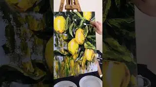 Шикарные лимончики написала Елена на индивидуальном занятии