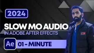 How to Slow Mo Audio in After Effects 2024 | Slow Down Sound in After Effects 2024
