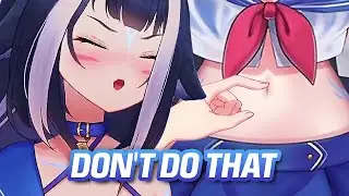 Lily's belly button is sensitive