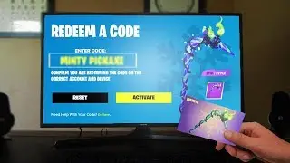 the FREE PICKAXE CODE in Fortnite (MINTY AXE)