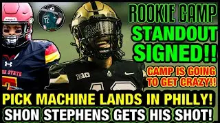 ROOKIE CAMP STANDOUT SIGNED! SHON STEPHENS GETS HIS SHOT! CORNER COMPETITION IS GOING TO BE CRAZY!
