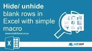 Hide blank rows in Excel with a button