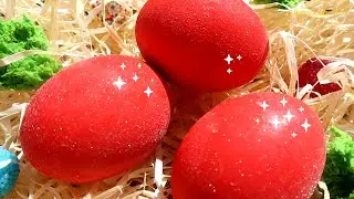 Яйця-крашанки з блискітками