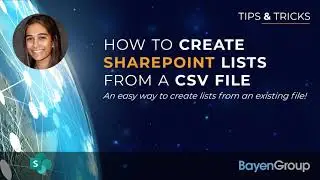 Creating SharePoint Lists from a CSV File