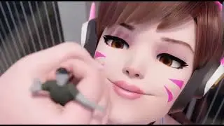 Giantess D.va Boob Squeeze