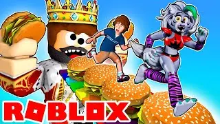 Roxanne Wolf and Gregory ROBLOX ESCAPE the SUPER FAT GUY