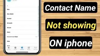 iphone Not showing contact name only numbers how to fix ||